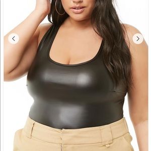 FOREVER 21 Plus Coated Bodysuit